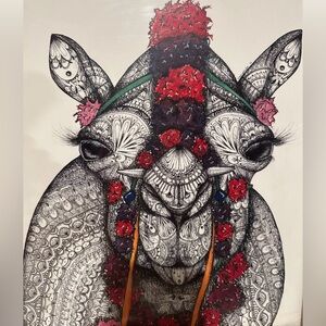 Boho-Chic Camel FRAMED Art Print - 11” x 14”